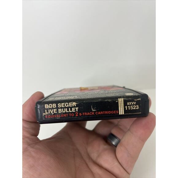 Canada Import: Bob Seger, Live Bullet (8-Track Tape, 1976) Black Cart, Rock - Picture 6 of 7